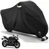 Homoto Telo Coprimoto Impermeabile 420D Heavy Duty - Copertura Moto Universale da Esterno Anti-UV e Antivento, Coprimoto con Fori per Lucchetto e Strisce Riflettenti, per Moto, Scooter, Vespa (245*105*125cm)