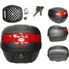 A-Pro Bauletto Universale per moto e scooter, TopBox, 29 l, nero