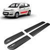 CHROMEMASTER | Modanature Laterali | Compatibile con Fiat Panda III Hatchback dal 2013 | Plastica Le Modanature Laterali Proteggono la Vernice Della Portiera Dell'auto da Graffi e Danni