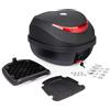 A-Pro Bauletto Valigia Moto 30L Nero Opaco Rigido Poggiaschiena Scooter Universale