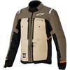 Alpinestars Cusco Drystar Giacca tessile da motocicletta impermeabile, marrone-grigio, 3XL