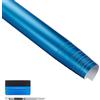 NewL Pellicola Vinile Wrapping Auto Satin Opaco Metallizzato Azzurro | Finitura satin opaco, 50x150cm, attrezzi installazione inclusi, pellicola autocollante, canali di rilascio aria, uso auto