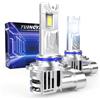TUINCYN HIR2 LED Lampadine Auto, 20000LM 600% Brillante 6000K Bianco Canbus, 9012 LED Fari Lampada Kit, Anabbaglianti o Abbaglianti, 1:1 Mini Lampadine Sostituzione per Alogena, 2 Lampadine