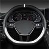 SQOGJSGZ Copri Volante Coprivolante Auto A Forma D Per Golf 7 8 Per Polo 2014-2021 Per Scirocco Per Jetta 6 2017-2021 Per Santana 2016-2021 Per Tiguan 2015-2021 Volante Cover(BIANCO)