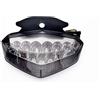 TOPZONE Fanale Posteriore Fanale Posteriore a LED + Indicatori Di Direzione Fit Ducati 2008-2009 Hypermotard 1100 / 1100S (grigio)
