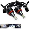 RZG Lampadine alogene ad anello Angel Eyes H8 DRL da 80 W, a LED bianchi, per E90, E92, E82, E60, E70, E71, E84, 2 pz.