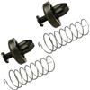 YFQAZXSW Kit di montaggio 2 set emblema auto griglia centrale anteriore clip a molla for Ford for Focus Mk2 2004-2014 for Ford for Focus II FL