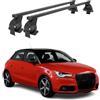 OMAC Menabo Barre portapacchi trasversali compatibili con Audi A1 Sportback 8XA 2012-2018, colore: Nero