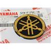 Yamaha adesivo originale logo emblema 3D autoadesivo per motociclette, scooter, ATV, moto d'acqua (nero/oro, 40mm)