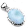 Silver Palace Ciondoli Larimar naturali in argento sterling 925 per donna e ragazza