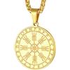 FaithHeart Collana da uomo con talismano vichingo a forma di martello di Thor, stile vintage, con ciondolo a forma di Mjolnir norreno, con robusta catena di grano, gioielli in acciaio inossidabile