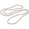 Treasure Bay Collana Lunga di Perle Bianche d'Acqua Dolce