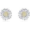 HUKKUN Orecchini a forma di girasole in argento Sterling con fiore di girasole da donna
