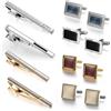 Wynameleri Set di Gemelli e Fermacravatta Classico da Uomo per Affari e Matrimonio, Decorazione Felice Festa del Papà per Ufficio, Compleanno, Gemelli Personalizzati da Uomo, Set di Spilla per