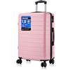 Shavont Bagaglio da Stiva Media, Valigia da Viaggio Trolley Rigida Ryanair Cabina con 4 Spinner Ruote con Lucchetto in ABS+PC
