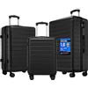 Shavont 3 Set di Bagaglio a Mano Piccola, Bagaglio da Stiva Media Grande, Valigia da Viaggio Trolley Rigida Ryanair Cabina con Lucchetto in ABS+PC