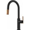 Franke Maris Stripes J - 115.0747.677 Miscelatore Cucina da Incasso Monocomando con doccia estraibile con funzione spray e canna girevole bi-colore Black Matt e Copper