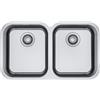 Franke Smart Sottotop SRX 120-34-34 - 122.0736.137 Lavello da Incasso Sottotop 2 Vasche 762 x 447 mm Acciaio inox