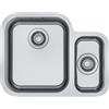Franke Smart Sottotop SRX 160-34-16 - 122.0736.139 Lavello da Incasso Sottotop 2 Vasche con vasca piccola a destra 580 x 450 mm Acciaio inox