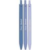 Colourbook Shade - Set 3 Penne a Sfera, Punta 1 mm, Inchiostro Nero (Fiordaliso)