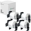 DLMELHOR DK-2212 - Etichette di carta compatibili con Brother DK2212, 62 mm x 15,24 m, nastro continuo per etichette Brother QL-500, QL-550, QL-570, QL-580N, QL-650TD, QL-700, 4 rotoli 12-4 rotoli. )