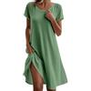 Luadnysin Vestiti Estivi Donna Abiti Estivi Donna Vestito Da Spiaggia Estivo Elegante Abito Curvy Corto Sportivo Lunghi Floreale Cotone Lungo Fresco Vestitino Xxl Freschi Casual Maxi Dress Mare Eleganti Tubino