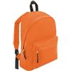 ROMA RETAIL Zaino per bambini, tasca esterna con cerniera, bambino, ragazza, scuola, colori assortiti, arancione, L