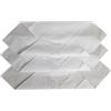 Spence Bryson 12 Fazzoletti da donna in tinta unita bianco con un angolo in pizzo a farfalla, 29,2 cm quadrato, bianco, bianco, 11.5