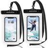 COLOCASTLE FORETOY Custodia Impermeabile Smartphone, 2 Pezzi IPX8 Cover Cellulare Sacca Mare Subacquea per iPhone 14 13 12 11 Pro Max XR XS Max X Samsung Galaxy Xiaomi Redmi Huawei P40 P30 PRO P30 Fino a 7.8