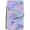 Nodigo-EU per Samsung Galaxy A25 5G Cover a Libro Book Pelle PU Portafoglio Magnetica Custodia con Disegni Animale Motivo Antiurto Flip Protettiva Silicone Bumper Kawaii Case - Viola