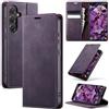 Azororo Cover per Samsung Galaxy S25 Plus 5G, Premium PU Pelle Custodia, Magnetica Carta Fessura Portafoglio Case, Flip Cavalletto Custodia per Samsung Galaxy S25 Plus - Viola