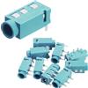QUARKZMAN 10Pcs Presa Jack Stereo, 1/8 3.5mm 4 Pin PJ-320A Montaggio PCB Presa Femmina Connettore Audio Per Microfono, Cuffie, Lettore Multimediale, Lettore MP3/MP4, Verde