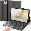 IVEOPPE Tastiera per HONOR Pad X9a 11.5 Pollici 2025, Cover con Tastiera Rimovibile con Trackpad, Keyboard Touchpad Italiano QWERTY, Custodia con Portapenna, Nero