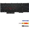 LIAN MO Tastiera di ricambio retroilluminata compatibile con Lenovo ThinkPad P50 P70 P51 P71 (P51 P71, US)