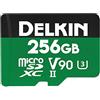 Delkin Devices Delkin Dispositivi 256GB Power microSDXC UHS-II (V90) Scheda di memoria