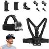 Dexpally Set di 9 Pettorina Action Cam Pettorina Porta Telefono Supporto Gancio per Petto Supporto da Testa Attacco Imbracatura Fascia per Gopro, Hero Xiaoyi Osmo DJI e Smartphone
