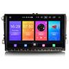 ERISIN 9 Pouces Android 10.0 Autoradio Multimédia pour Passat Golf Jetta TOURAN Seat Support GPS Sat Nav Bluetooth WiFi 4G Dab + RDS Lien Miroir TPMS CarPlay