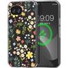 kwmobile Custodia Rigida Trasparente per Google Pixel 10a Cover - Compatibile con MagSafe - Protezione Extra con Bordi in TPU - Fiori Incantevoli