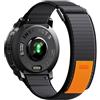 NotoCity Cinturino per Garmin Instinct/Instinct 2/Instinct 3 Solar 45mm, 22mm Sportivo in Nylon Cinturino per Garmin Instinct Tactical/Crossover/2 Camo/3 AMOLED/Solar Tactical/E 45mm(Grigio Stella)