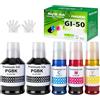 FANSHENG GI50 Inchiostro Compatibile con Canon GI-50 50 Flaconi di Inchiostro per Pixma G1520 G1560 G2520 G2560 G3520 G3560 G1530 G2570 G4570 G5050 G6050 G7050 GM2050 Stampanti (5 Pack 2 BK/C/M/Y)