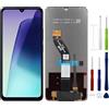 SwarKing Display digitale LCD di ricambio compatibile con Xiaomi Poco C75 / Redmi 14C (nero con cornice) LCD Display Touch Screen Digitizer montaggio con strumento di riparazione da 6,88
