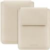 HoYiXi Custodia per 6,8 pollici 7 Kindle Paperwhite/Colorsoft 2025-2012 Compatibile Kobo/Voyaga/Pocket Book eReader Borsa in pelle leggera per ebook da 6,8 pollici,Beige