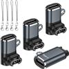 Puiseno 4 adattatori di ricarica da USB-C a G-Minimo compatibili con G-armin Fenix 7/7X/7S/6, Forerunner 165/965/955/945/265/255/55/45, Vivoactive 5/4S, Venu 3/3S/2S/SQ, Epix Pro 2 con
