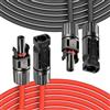 COCOSY Prolunga Cavo Solare 2 x 2M 4mm² (12AWG) 1500V Cavo Fotovoltaico Pannello Con connettore Impermeabile IP68, per impianto solare Pannelli solari fotovoltaico Montaggio
