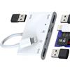 Kefiany Adattatore da Lightning a USB OTG TF SD Card Reader Dongle (6 in1) per Apple iPhone Cavo adattatore Micro SD Camera Mouse Tastiera Visualizzatore di Memoria Flash Drive Stick Cord Converter Compact