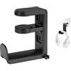 GEEKRIA Supporto per cuffie sotto scrivania, gancio per gaming headset con rotazione 360°, supporto regolabile compatibile con Bose Sony AKG JBL Sennheiser B&O (Nero)