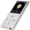 YUEHISY Player MP3, Lettore Musicale Portatile con Schermo LCD da 1,8 Pollici, Suono Senza Perdita di Hifi, Design Sottile, Durata della Batteria Lunga, per il Viaggio Scolastico (SILVER)