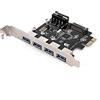 ChenYang CY PCI-E a 4 Porte USB 3.0 HUB PCIE Express Adattatore per Scheda di Espansione 5 Gbps per Scheda Madre