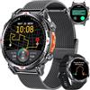 TAOPON Orologio Smartwatch Uomo con GPS Sport: 1.7 AMOLED Orologi Intelligenti con GPT Effettua Risposta Chiamate 107 Modalità Sportive 3 ATM Pressione Sanguigna Frequenza Cardiaca Compatibile iOS e Android