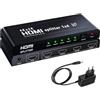 Ozvavzk Splitter HDMI 1 in 4 Out,1x4 Sdoppiatore HDMI Divisore Duplica per 4 Monitor 4K@30Hz Supporta HDCP, 3D, 1080P